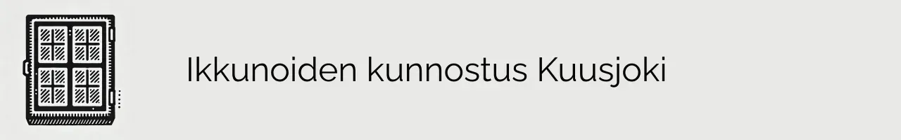 Ikkunoiden kunnostus Kuusjoki